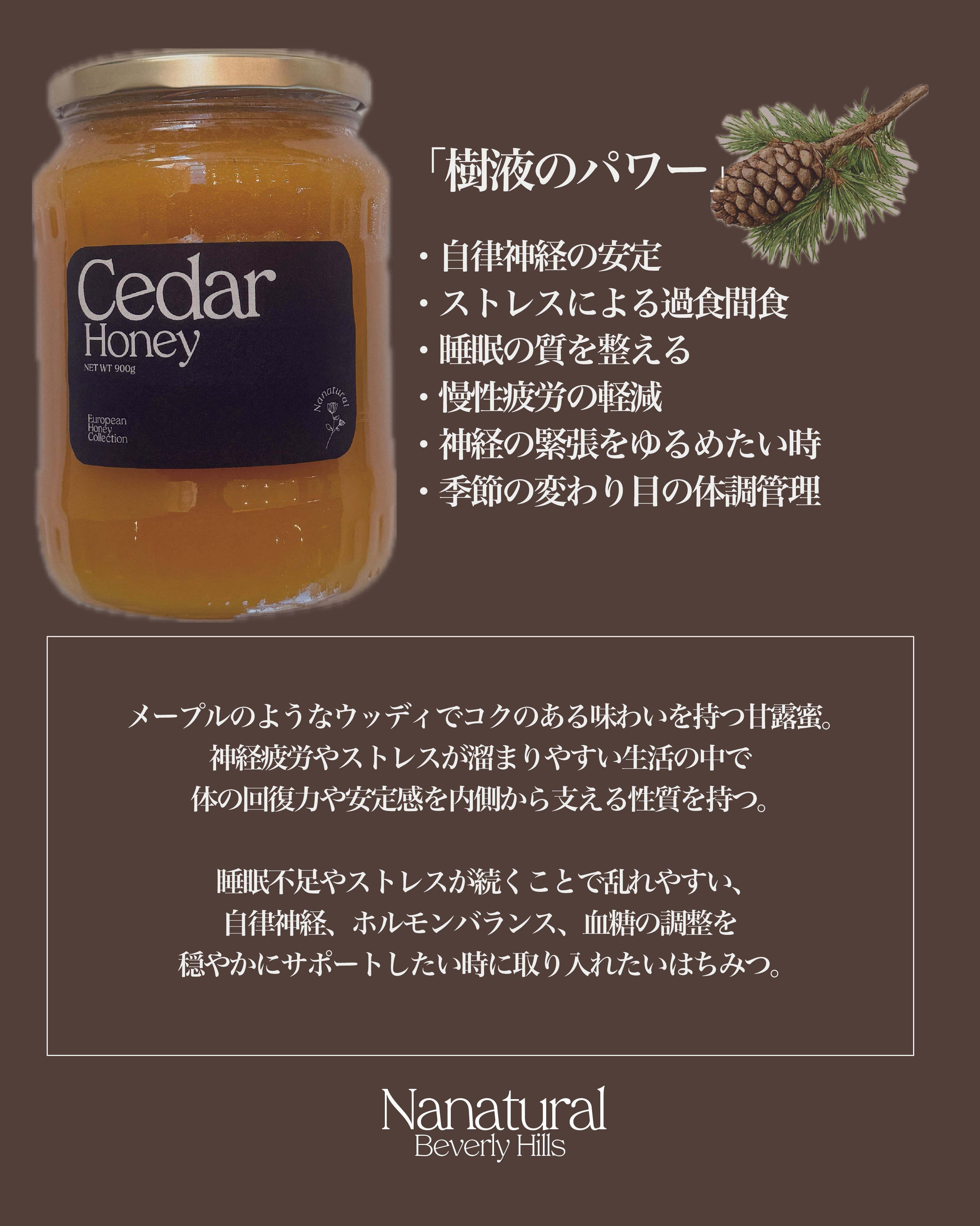 Cedar Honey – Nanatural Honey
