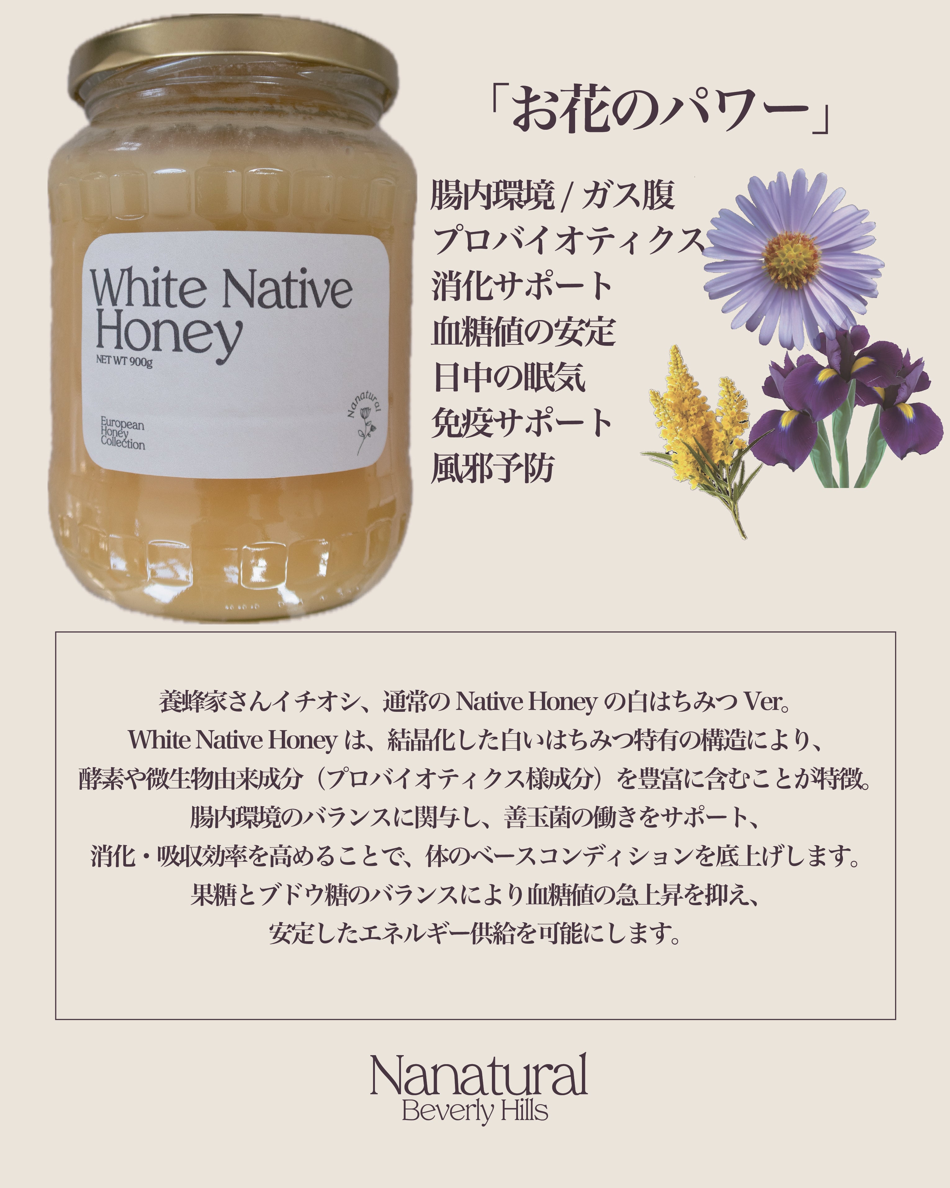 その他 Nanatural Native Honey 900g Special TrieNative/Creamy Acacia – Nanatural Honey