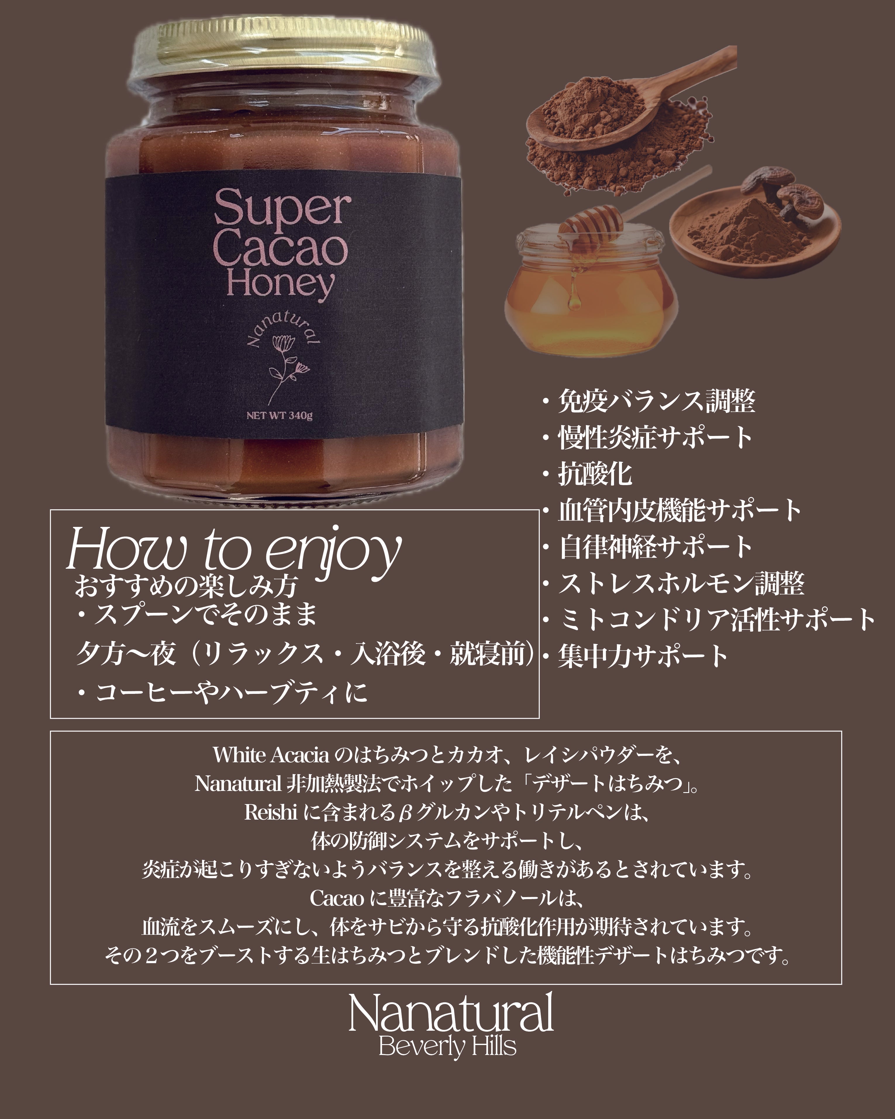 Nanatural Honey~ナナチュラル~ビバリーヒルズの生はちみつブランド